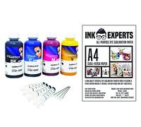 Ink Experts InkTec Sublinova Smart DTI Dye Sublimation Inks Versa Paper (100 Sheets) Bundle Inc. Syringes