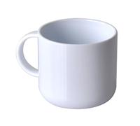 Ink Express 6oz White Sublimation Children’s Polymer Mugs, 48 Pack - Blank Heat Press Printing Mugs with Curved Edges