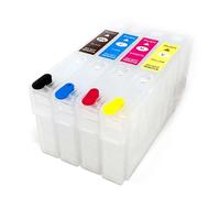Ink Express Compatible 405XL Refillable Ink Cartridges with Auto Reset Chips for Epson Workforce Pro WF-3820 WF-4820 WF-4825 WF-4830 WF-7310DTW WF-7840DTWF WF-7830DTWF