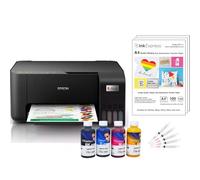 Ink Express Dye Sublimation A4 Printer Bundle - Sublimation Compatible ET-2862 Inc. Inktec Sublinova Inks, Sublimation Paper & ICC Profile