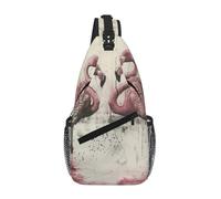 Ink Flamingos Crossbody Sling Bag Crossbody Shoulder Chest Bag Shoulder Strap Waist Fanny Pack Men Women