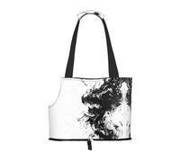 Ink Flow Printed pet Shoulder Bag, Suitable for Small Dogs and Cats, Shopping and Travel Dual-Purpose Bag