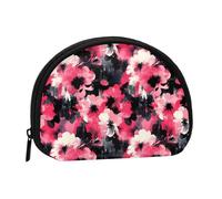 Ink Flower Patterns Print Coin Purse - Mini Coin Purses for Women, Cute Small Change Purse Coins Pouch