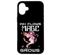 Ink Flows Magic Grows Anime Art Style Design Case for iPhone 16 Plus