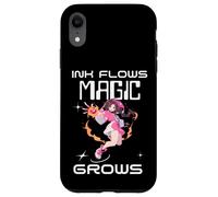 Ink Flows Magic Grows Anime Art Style Design Case for iPhone XR