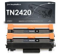 Ink Inspiration Compatible TN2420 Toner Cartridge Black Replacement for TN-2420 TN2410 Works with Brother DCP-L2530DW HL-L2310D HL-L2375DW MFC-L2710DW MFC-L2750DW | 2-Pack