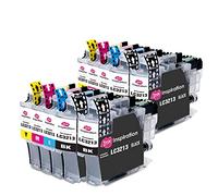 Ink Inspiration® Replacement for Brother LC3213 Ink Cartridges 10-Pack, Use with Brother DCP-J572DW DCP-J774DW MFC-J895DW MFC-J497DW MFC-J890DW DCP-J772DW MFC-J491DW, Black/Cyan/Magenta/Yellow