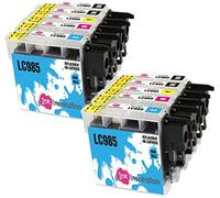 Ink Inspiration® Replacement for Brother LC985 Ink Cartridges 10-Pack, Use with Brother DCP-J315W DCP-J125 DCP-J140W DCP-J515W MFC-J415W MFC-J220 MFC-J265W MFC-J410