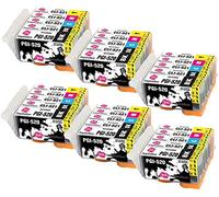 INK INSPIRATION® Replacement for Canon PGI-520 CLI-521 Ink Cartridges 30-Pack, Use with Canon Pixma MP560 MP640 MP630 MP620 iP4600 iP4700 iP3600 MP540 MP990 MP980 MP550 MX870 MX860