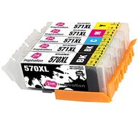 INK INSPIRATION® Replacement for Canon PGI-570XL CLI-571XL Ink Cartridges 5-Pack, Use with Canon Pixma TS5050 MG5750 MG5751 TS6050 MG6850 MG6851 TS5051 TS5053 TS6051 TS6052 MG5752 MG5753