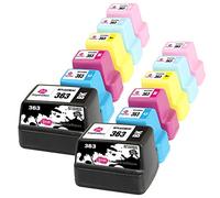 Ink Inspiration® Replacement for HP 363 Ink Cartridges 12-Pack, Use with HP Photosmart C7280 C8180 C5180 C6180 C6280 C7180 3310 3210 3110 8250 D6160 D7160 D7260 D7460