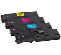 Ink Inspiration Set of 4 Compatible Laser Toner Cartridges for Dell C2660 C2660dn C2665 C2665dnf | Print Yield: 6,000 Pages (Black) & 4,000 Pages (Colours)