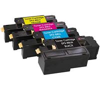 Ink Inspiration Set of 4 Compatible Laser Toner Cartridges for Dell E525w | Print Yield: 2,000 Pages (Black) & 1,400 Pages (Colours)