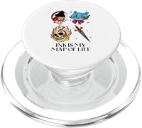 Ink Is My Map Of Life (Funny Tattoo Statement) PopSockets PopGrip for MagSafe