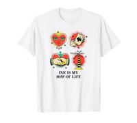Ink is My Map of Life (Tattoo Graphic) T-Shirt