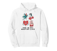 Ink Is My Map Of Life (Tattoo Statement) Pullover Hoodie