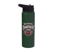Ink is The Only Commitment I Keep Inked Tattoo Lover Stainless Steel Insulated Water Bottle