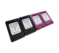 Ink Jungle 2x 308 Black & Colour Refilled Ink Cartridges for HP DeskJet 4310 4320 4322 4327 4330 2910 2920 2921 2922 2923 2942 Printers
