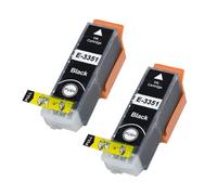 Ink Jungle 2x 33XL Black Ink Cartridges Compatible With Epson Oranges For Epson Expression Premium XP7100 Printer