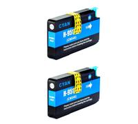 Ink Jungle 2x 951XL Cyan Compatible Ink Cartridges For HP OfficeJet Pro 8660 Printers