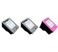 Ink Jungle 2x Refilled 301 Black & 1x Colour Ink Cartridge Replacement For HP CH561EE CH562EE DeskJet 1050A Printer - Replaces HP 301 Black & Colour