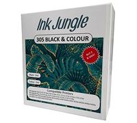 Ink Jungle 305 Black & Colour Ink Cartridge For HP ENVY Pro 6420 6422 6430 6432 Printers Replacing HP 305 Black & Colour Ink Cartridges 3YM61AE 3YM60AE