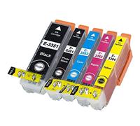 Ink Jungle 33XL Black Cyan Magenta Yellow Photo Black (Full Set) Compatible Ink Cartridges For EPSON Expression Premium XP-900 XP-645 XP-635 XP-540 XP-830 XP-640 XP-630 XP-530 Inkjet Printers