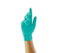Ink Jungle Aqua (Opal) Nitrile Gloves GP0091 GP0092 GP0093 GP0094 GP0095 Examination Nitrile Gloves - Multipurpose, Powder Free and Latex Free Disposable Gloves, Box of 100 Gloves, Aqua (Large)