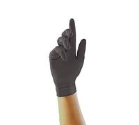 Ink Jungle Black Nitrile GP0032 GP0033 GP0034 GP0035 Examination Nitrile Gloves - Multipurpose, Powder Free and Latex Free Disposable Gloves, Box of 100 Gloves, Black (Small)