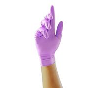 Ink Jungle Violet Nitrile Glove GP0071 GP0072 GP0073 GP0074 GP0075 Examination Nitrile Gloves - Multipurpose, Powder Free and Latex Free Disposable Gloves, Box of 100 Gloves, Violet (Extra Small)