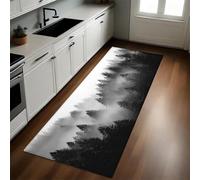 Ink Kitchen Rug Forest conifers Non-Slip Washable Runner 50 x 150 cm Floor Mat for Kitchen, Laundry, Hallway, Home Decoration