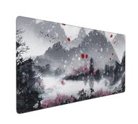 Ink Landscapes Gaming Mouse Pad (900x400mm) | Stitched Edges & Easy-Clean Surface for Home and Office Use