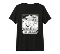Ink LINE Calm Urban Sketching Architecture Pen Study Premium T-Shirt