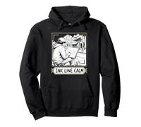 INK LINE CALM Urban Sketching Architecture Pen Study Pullover Hoodie