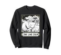 INK LINE CALM Urban Sketching Architecture Pen Study Sweatshirt