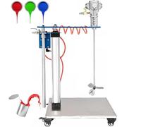 Ink Mixing Tool, Stainless Steel Air Agitator, 1/4Hp Automatic Lifting for 30 Gallon Paint Dye Hydrosol Stirring, Industrial Mixing Tool
