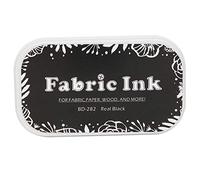 Ink Pads for Stamping, Fabric Ink Pads for Stamping Clothing Permanent, Restore Style Sponge Colored Ink Pad DIY Accessories for Rubber Stamp Paper Cloth (BD-282 Pure Black)