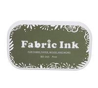 Ink Pads for Stamping, Fabric Ink Pads for Stamping Clothing Permanent, Restore Style Sponge Colored Ink Pad DIY Accessories for Rubber Stamp Paper Cloth (BD-265 Pine Green)