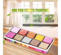 Ink Pads, Ink Pads Painting Rubber Stamps Finger Painting 20 Color Ink Pads Ink Finger Painting Craft Cardmaking
