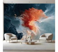 Ink Painting Peel and Stick Wallpaper Abstract Photo Wallpaper 150 x 105 cm | 3D Effects Self-Adhesive Photo Wallpaper, Bedroom Canvas Large Decorative Photo Wall Murals, Living Room Matte Wallpaper