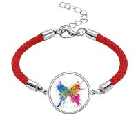 Ink-Painting Style Like Lucky Red String Bracelet Rope Bracelet Handmade