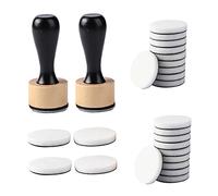 Ink Paints Mixing Blending Tool Mini Round Foam Refills, for Scrapbooking Craft, Control of Ink Placement, No More Inky Fingers Ink Blending Tool with Spare Pads for Rubber Stamping & Scrapbooking