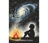 Ink & Paper Studio | Notebook Journal - A5 Size, 198 Ruled Pages, 90 GSM Natural Shade, Paperback | Night Sky
