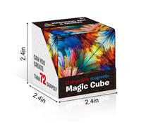 (Ink Pattern) Changeable Magnetic Magic Cube 3D Flip Puzzle Toys
