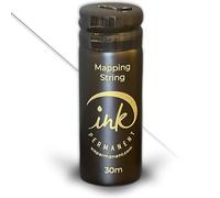 Ink Permanent Brow Mapping String [100 Ft Bottles - 30 m] Pre-Inked String for Permanent Makeup and Microblading Supplies, Brow Mapping Kit, Pre-Inked Thread for Eyebrow Shaping (Black)