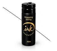 Ink Permanent Brow Mapping String, 100 Ft Pre-Inked Eyebrow Thread, Black
