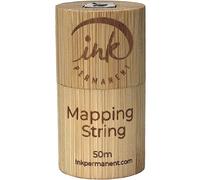 Ink Permanent [Large 50 Meters - 165 Feet] Premium White Bamboo Pre-Inked Mapping String, Pre-Inked Microblading String for Brow Shaping for Permanent Makeup, Eyebrow Mapping