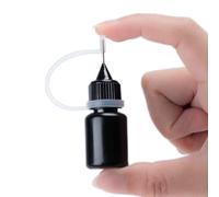 Ink Refills for Stamps - Waterproof Black for Replacement Roller Stamps 5 ml, Data Protection Materials for Documents Mail Banks