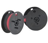Ink Ribbon Black / Red Compatible with Casio FR 620 TEC as Double Spool Size 51 Original Ink Ribbon Factory