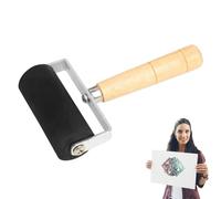 Ink Roller - Craft Roller, Rubber Paint Roller | Roller Brush with Wood Handle, Crafting Roller Brush for DIiY Projects, Paint Brush Ink Applicator Art Craft Painting Tool, Paint Roller for Crafts
